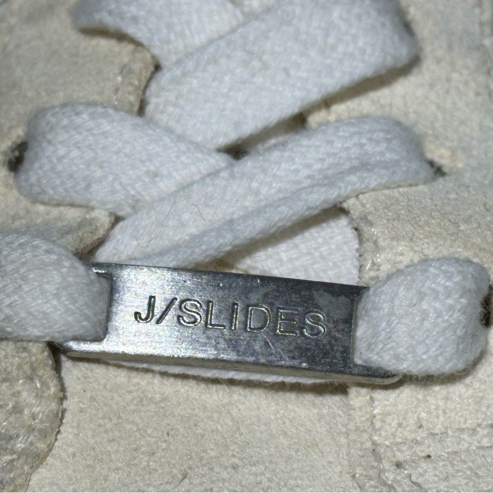 J/Slides Cream Sneakers size 7